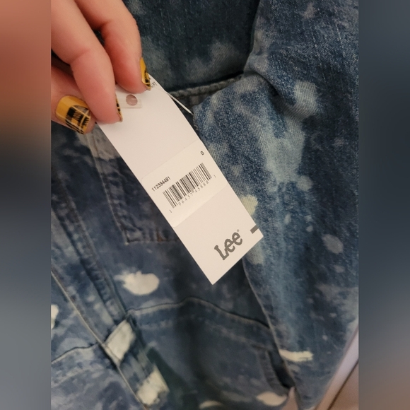 NWT Lee Union-Alls Women's  Coverall  Denim Splatter - Picture 8 of 11